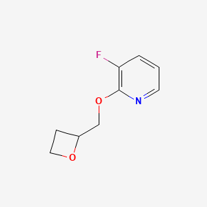 3-fluoro-2-[(oxetan-2-yl)methoxy]pyridine