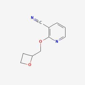 2-[(oxetan-2-yl)methoxy]pyridine-3-carbonitrile