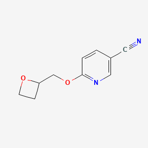 6-[(oxetan-2-yl)methoxy]pyridine-3-carbonitrile