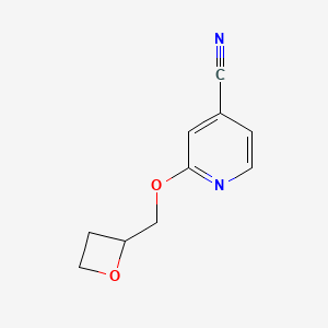 2-[(oxetan-2-yl)methoxy]pyridine-4-carbonitrile