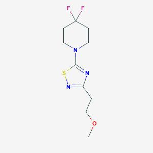 B6437108 4,4-difluoro-1-[3-(2-methoxyethyl)-1,2,4-thiadiazol-5-yl]piperidine CAS No. 2549050-71-5