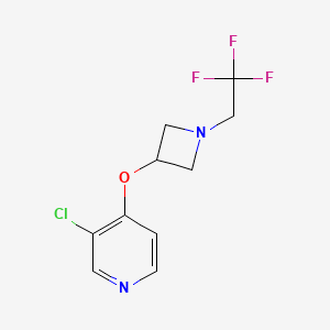 3-chloro-4-{[1-(2,2,2-trifluoroethyl)azetidin-3-yl]oxy}pyridine