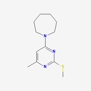 1-[6-methyl-2-(methylsulfanyl)pyrimidin-4-yl]azepane