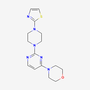 4-{2-[4-(1,3-thiazol-2-yl)piperazin-1-yl]pyrimidin-4-yl}morpholine