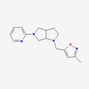 molecular formula C16H20N4O B6437272 2-{1-[(3-methyl-1,2-oxazol-5-yl)methyl]-octahydropyrrolo[2,3-c]pyrrol-5-yl}pyridine CAS No. 2549002-59-5