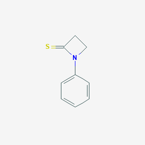 molecular formula C9H9NS B064373 1-Phenylazetidine-2-thione CAS No. 175467-62-6
