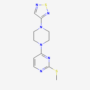 2-(methylsulfanyl)-4-[4-(1,2,5-thiadiazol-3-yl)piperazin-1-yl]pyrimidine