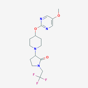 3-{4-[(5-methoxypyrimidin-2-yl)oxy]piperidin-1-yl}-1-(2,2,2-trifluoroethyl)pyrrolidin-2-one