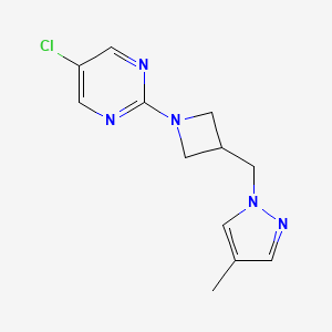 5-chloro-2-{3-[(4-methyl-1H-pyrazol-1-yl)methyl]azetidin-1-yl}pyrimidine