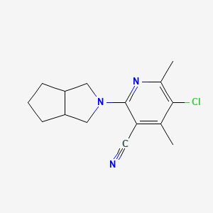 5-chloro-4,6-dimethyl-2-{octahydrocyclopenta[c]pyrrol-2-yl}pyridine-3-carbonitrile