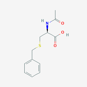 molecular formula C12H15NO3S B064374 N-Acetyl-S-benzyl-D-cysteine CAS No. 161512-71-6