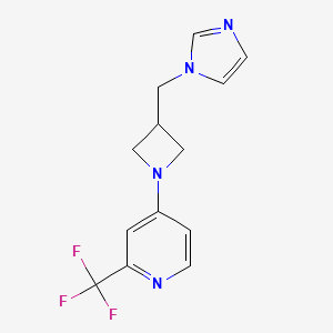 4-{3-[(1H-imidazol-1-yl)methyl]azetidin-1-yl}-2-(trifluoromethyl)pyridine