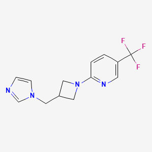 2-{3-[(1H-imidazol-1-yl)methyl]azetidin-1-yl}-5-(trifluoromethyl)pyridine