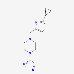 1-[(2-cyclopropyl-1,3-thiazol-4-yl)methyl]-4-(1,2,5-thiadiazol-3-yl)piperazine