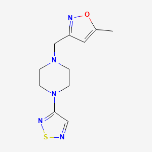 1-[(5-methyl-1,2-oxazol-3-yl)methyl]-4-(1,2,5-thiadiazol-3-yl)piperazine