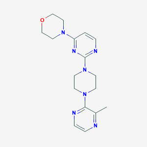 4-{2-[4-(3-methylpyrazin-2-yl)piperazin-1-yl]pyrimidin-4-yl}morpholine