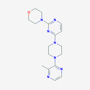 4-{4-[4-(3-methylpyrazin-2-yl)piperazin-1-yl]pyrimidin-2-yl}morpholine