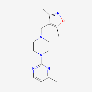 2-{4-[(3,5-dimethyl-1,2-oxazol-4-yl)methyl]piperazin-1-yl}-4-methylpyrimidine