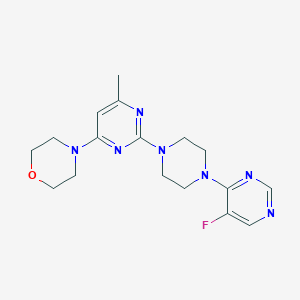 4-{2-[4-(5-fluoropyrimidin-4-yl)piperazin-1-yl]-6-methylpyrimidin-4-yl}morpholine