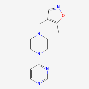 4-{4-[(5-methyl-1,2-oxazol-4-yl)methyl]piperazin-1-yl}pyrimidine