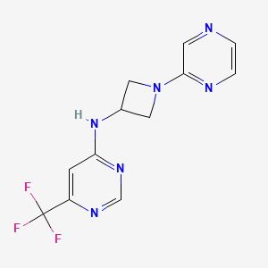 N-[1-(pyrazin-2-yl)azetidin-3-yl]-6-(trifluoromethyl)pyrimidin-4-amine