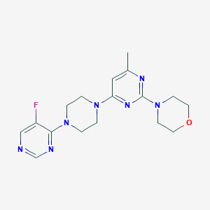 4-{4-[4-(5-fluoropyrimidin-4-yl)piperazin-1-yl]-6-methylpyrimidin-2-yl}morpholine