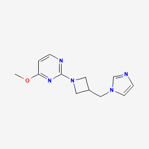 2-{3-[(1H-imidazol-1-yl)methyl]azetidin-1-yl}-4-methoxypyrimidine