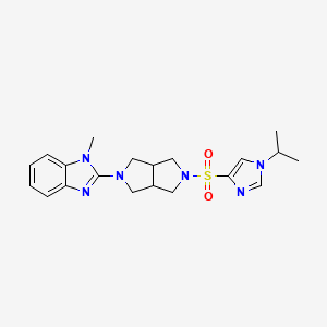 1-methyl-2-(5-{[1-(propan-2-yl)-1H-imidazol-4-yl]sulfonyl}-octahydropyrrolo[3,4-c]pyrrol-2-yl)-1H-1,3-benzodiazole