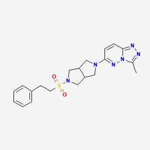 2-{3-methyl-[1,2,4]triazolo[4,3-b]pyridazin-6-yl}-5-(2-phenylethanesulfonyl)-octahydropyrrolo[3,4-c]pyrrole