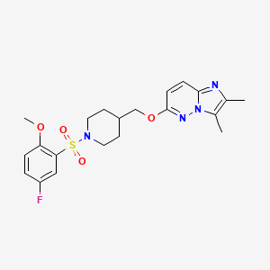 4-[({2,3-dimethylimidazo[1,2-b]pyridazin-6-yl}oxy)methyl]-1-(5-fluoro-2-methoxybenzenesulfonyl)piperidine