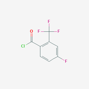 molecular formula C8H3ClF4O B064399 4-Fluoro-2-(trifluoromethyl)benzoyl chloride CAS No. 189807-21-4