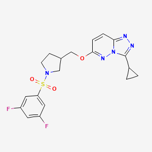 3-[({3-cyclopropyl-[1,2,4]triazolo[4,3-b]pyridazin-6-yl}oxy)methyl]-1-(3,5-difluorobenzenesulfonyl)pyrrolidine