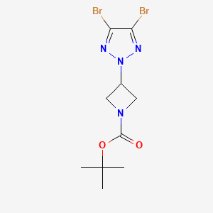 molecular formula C10H14Br2N4O2 B6439943 tert-butyl 3-(4,5-dibromo-2H-1,2,3-triazol-2-yl)azetidine-1-carboxylate CAS No. 2548993-50-4