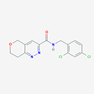 B6440073 N-[(2,4-dichlorophenyl)methyl]-5H,7H,8H-pyrano[4,3-c]pyridazine-3-carboxamide CAS No. 2549065-19-0