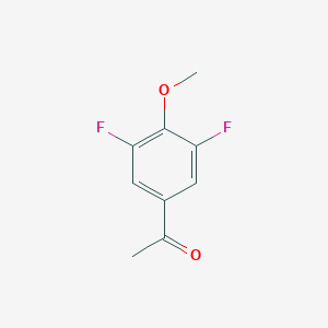 molecular formula C9H8F2O2 B064401 1-(3,5-Difluoro-4-methoxyphenyl)ethanone CAS No. 170570-79-3