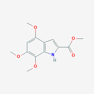 molecular formula C13H15NO5 B064402 Methyl 4,6,7-trimethoxy-1H-indole-2-carboxylate CAS No. 161156-00-9