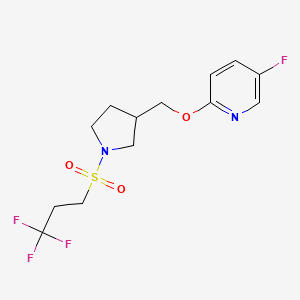 5-fluoro-2-{[1-(3,3,3-trifluoropropanesulfonyl)pyrrolidin-3-yl]methoxy}pyridine