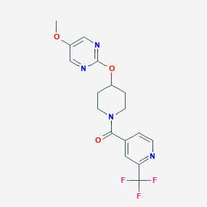 5-methoxy-2-({1-[2-(trifluoromethyl)pyridine-4-carbonyl]piperidin-4-yl}oxy)pyrimidine
