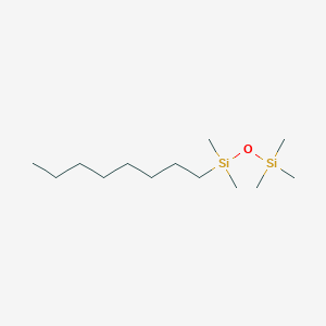 molecular formula C13H32OSi2 B064404 1,1,1,3,3-五甲基-3-辛基二硅氧烷 CAS No. 180006-15-9