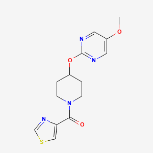 5-methoxy-2-{[1-(1,3-thiazole-4-carbonyl)piperidin-4-yl]oxy}pyrimidine