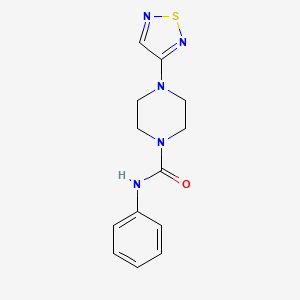 N-phenyl-4-(1,2,5-thiadiazol-3-yl)piperazine-1-carboxamide