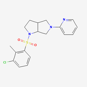 2-[1-(3-chloro-2-methylbenzenesulfonyl)-octahydropyrrolo[2,3-c]pyrrol-5-yl]pyridine