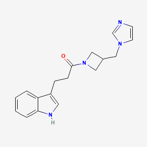 1-{3-[(1H-imidazol-1-yl)methyl]azetidin-1-yl}-3-(1H-indol-3-yl)propan-1-one