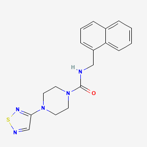 N-[(naphthalen-1-yl)methyl]-4-(1,2,5-thiadiazol-3-yl)piperazine-1-carboxamide