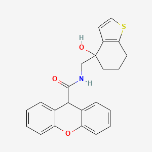 N-[(4-hydroxy-4,5,6,7-tetrahydro-1-benzothiophen-4-yl)methyl]-9H-xanthene-9-carboxamide
