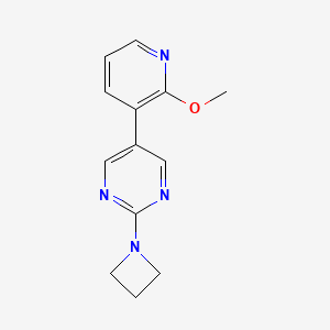 2-(azetidin-1-yl)-5-(2-methoxypyridin-3-yl)pyrimidine