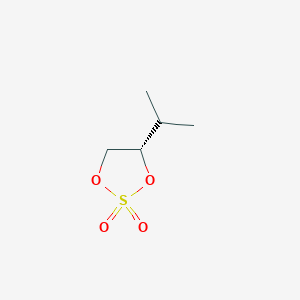 molecular formula C5H10O4S B064413 (4S)-4-Propan-2-yl-1,3,2-dioxathiolane 2,2-dioxide CAS No. 168141-49-9