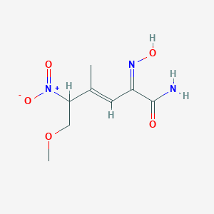(E,2Z)-2-hydroxyimino-6-methoxy-4-methyl-5-nitrohex-3-enamide