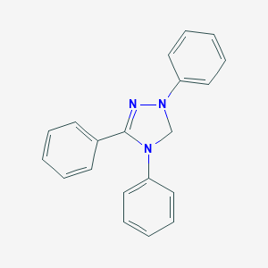 molecular formula C20H15N3 B064426 2,4,5-Triphenyl-4H-1,2,4-triazol-2-ium-3-ide CAS No. 166773-08-6