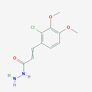 3-(2-Chloro-3,4-dimethoxyphenyl)prop-2-enohydrazide